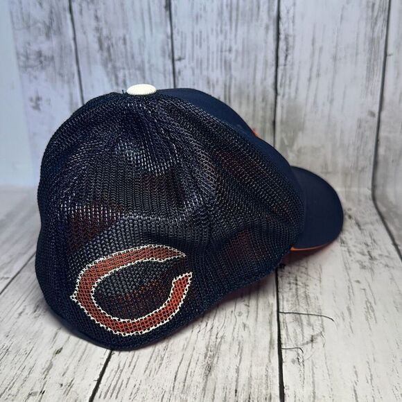 Chicago Bears NFL Reebok Mesh Fitted Youth Hat Cap SnapBack Orange Navy Blue - Picture 4 of 9